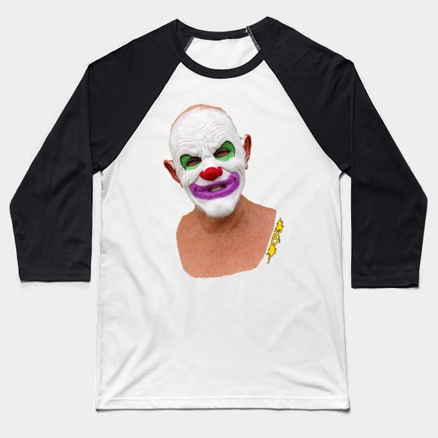 Pickles the Carnie - Circus Clown Baseball T-Shirt by CFXMasks